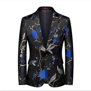 Unique Men’s Floral Handmade Jacket from Etsy, similar to American size S